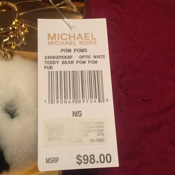 Michael Kors Pom pom for purse - Picture 2 of 4